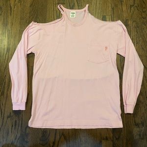 NWOT: Victoria’s Secret PINK cold shoulder tee